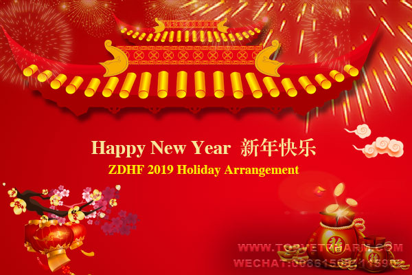 2019 Spring Festival Holiday Arrangement